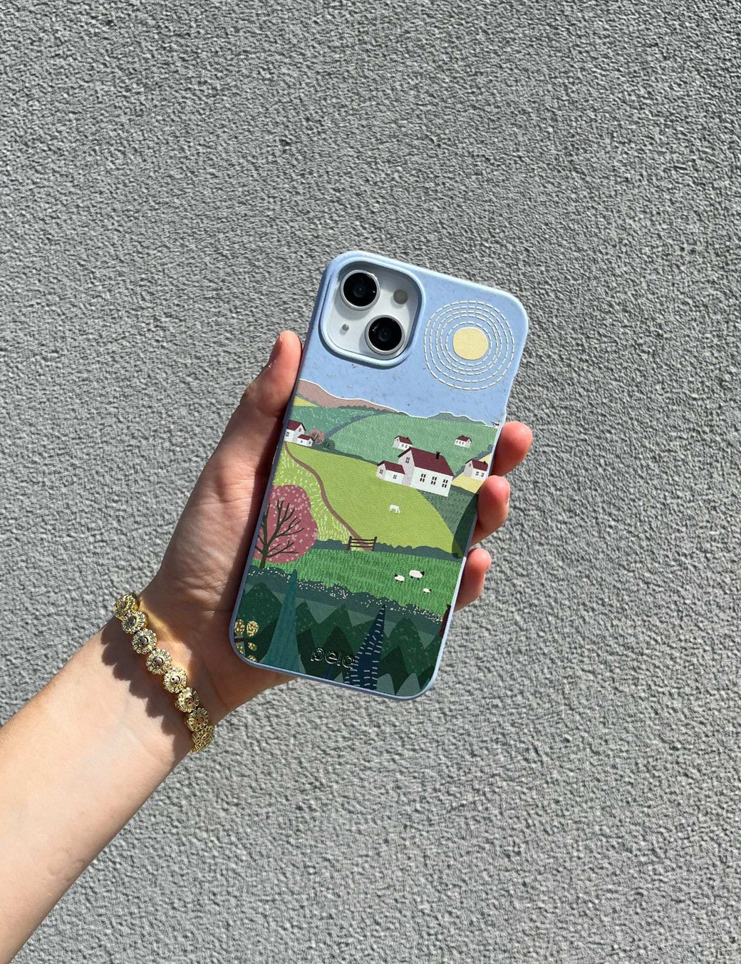 Powder Blue Sunny Countryside iPhone 11 Pro Case