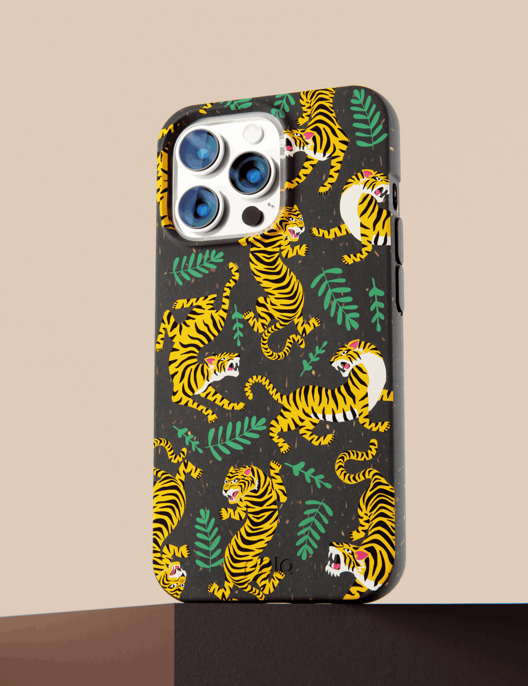 Black Playful Tigers iPhone 11 Case