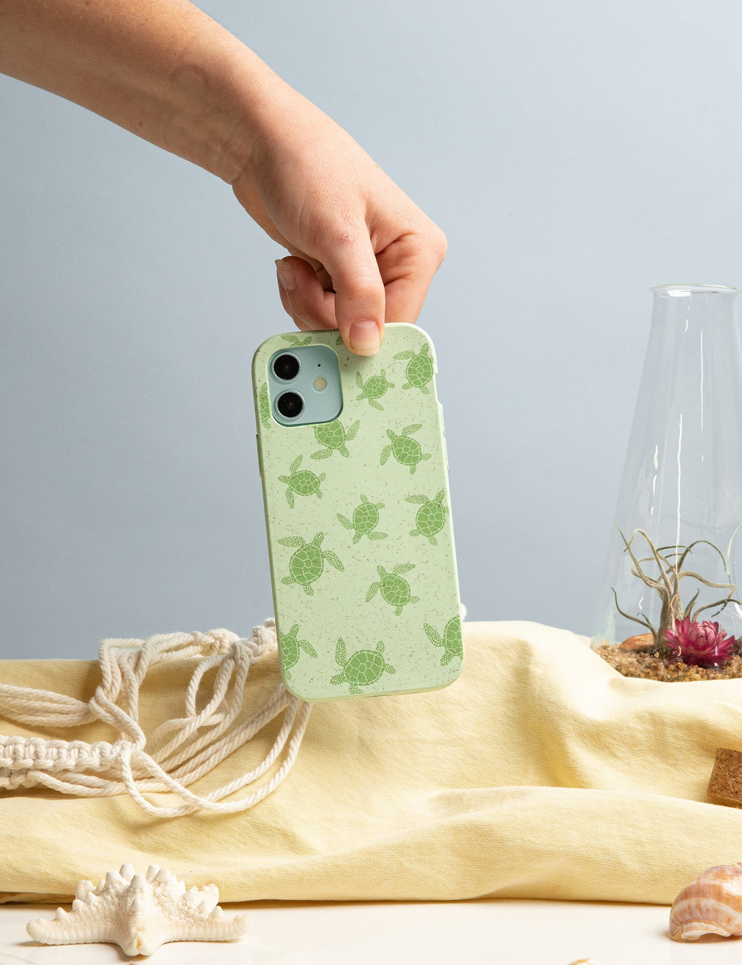 Sage Green Tiny Turtles iPhone 6/6s/7/8/SE Case