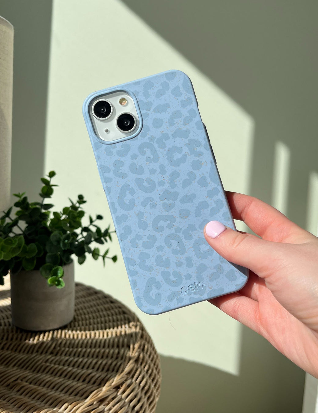 Powder Blue Sky Leopard iPhone 11 Pro Case