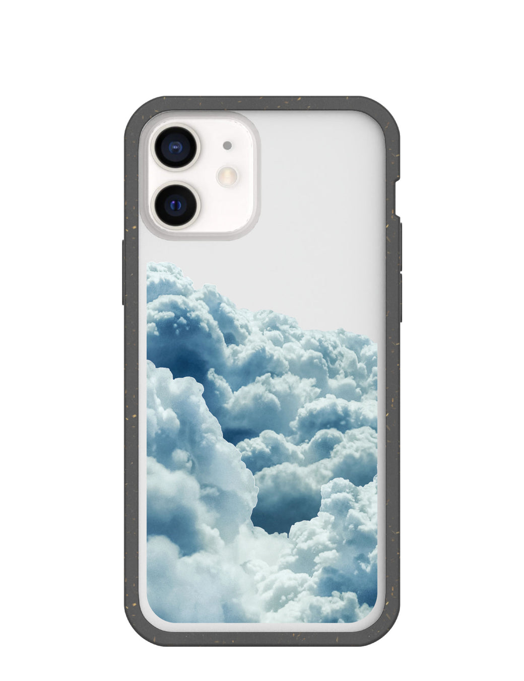 Clear Above the Clouds iPhone 12/ iPhone 12 Pro Case With Black Ridge