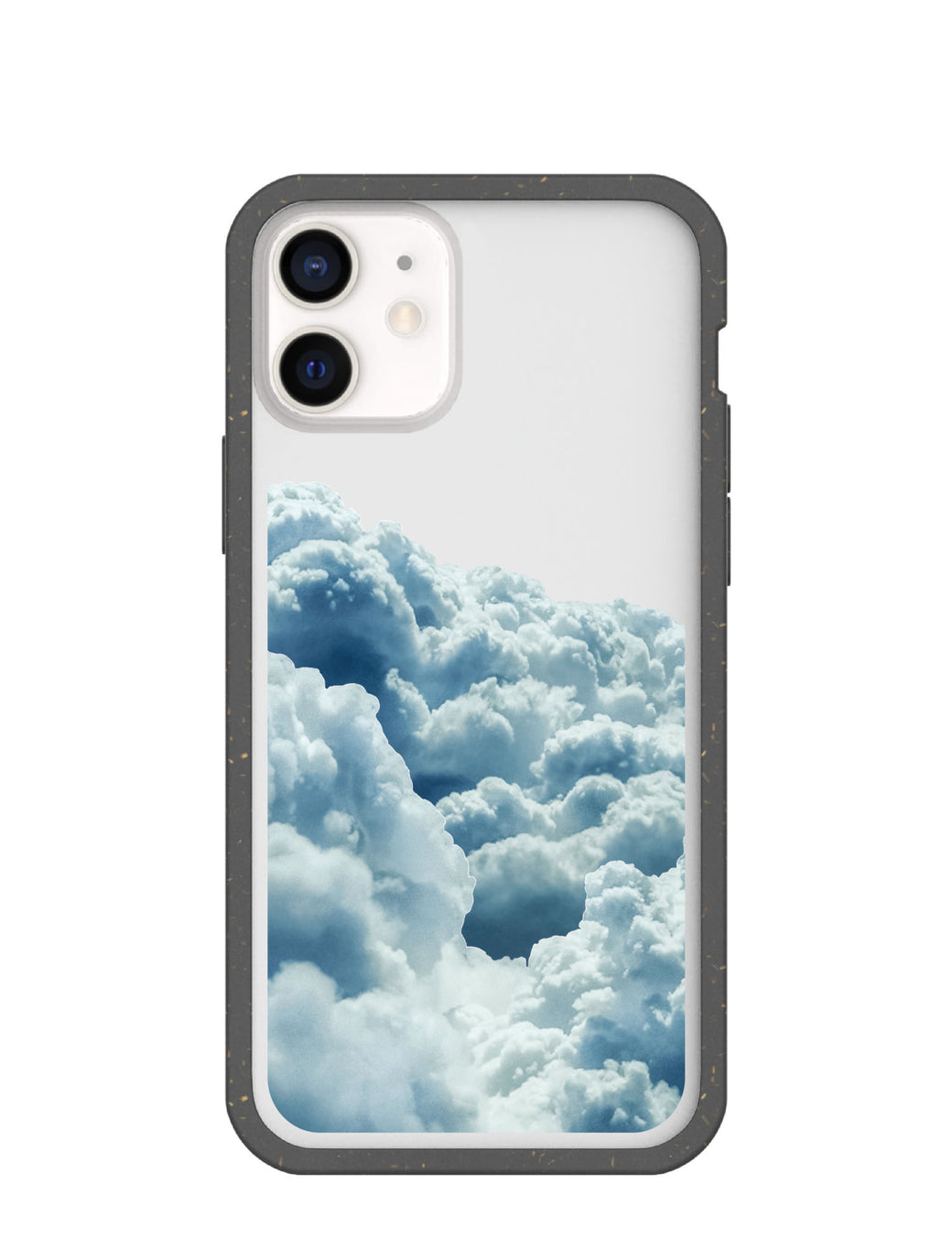Clear Above the Clouds iPhone 12 Mini Case With Black Ridge