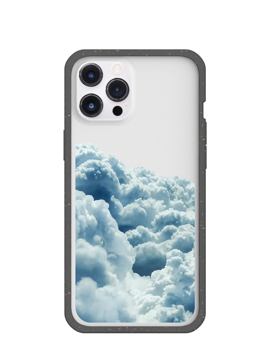 Clear Above the Clouds iPhone 12 Pro Max Case With Black Ridge