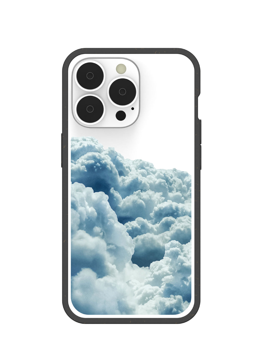 Clear Above the Clouds iPhone 13 Pro Case With Black Ridge