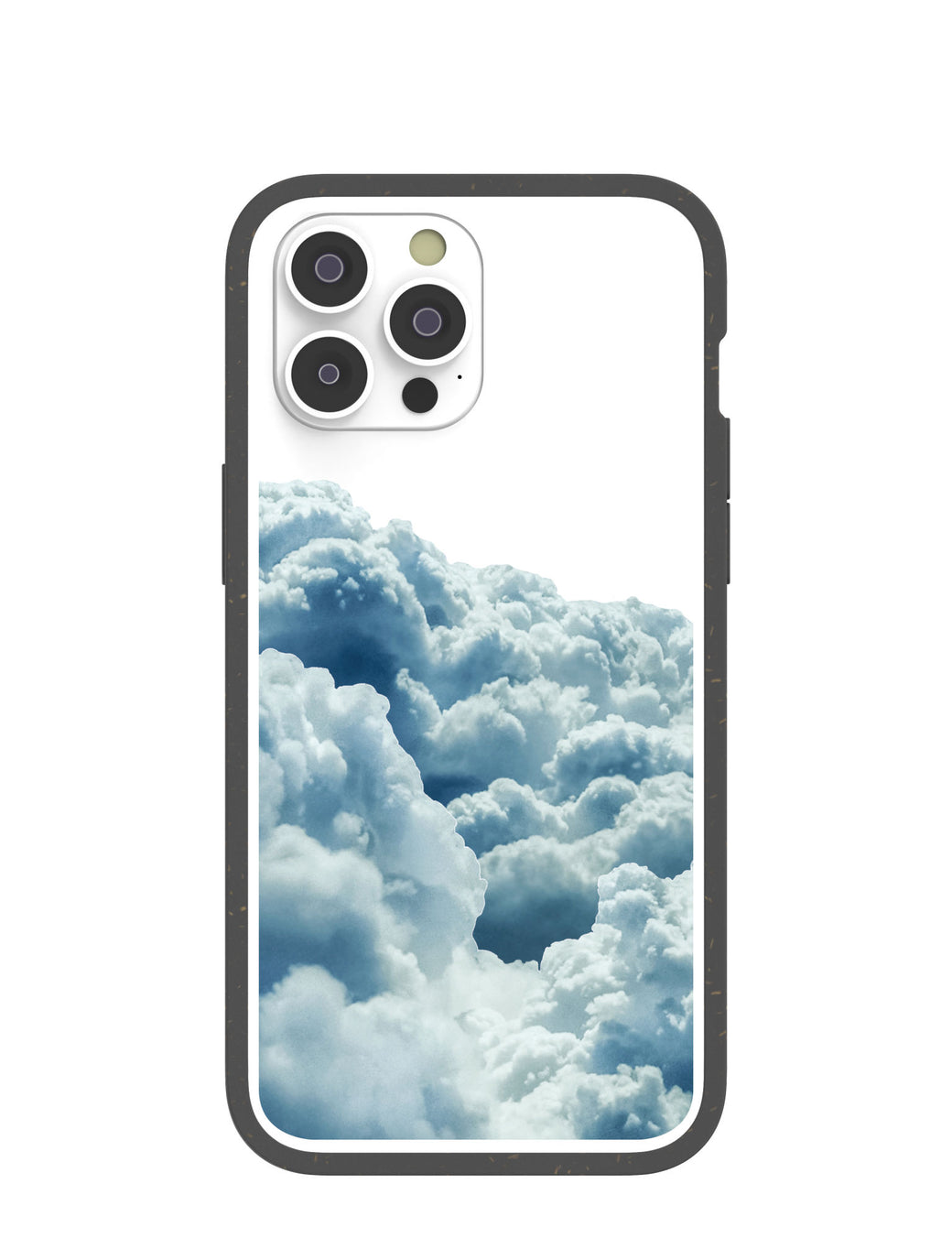 Clear Above the Clouds iPhone 14 Pro Max Case With Black Ridge
