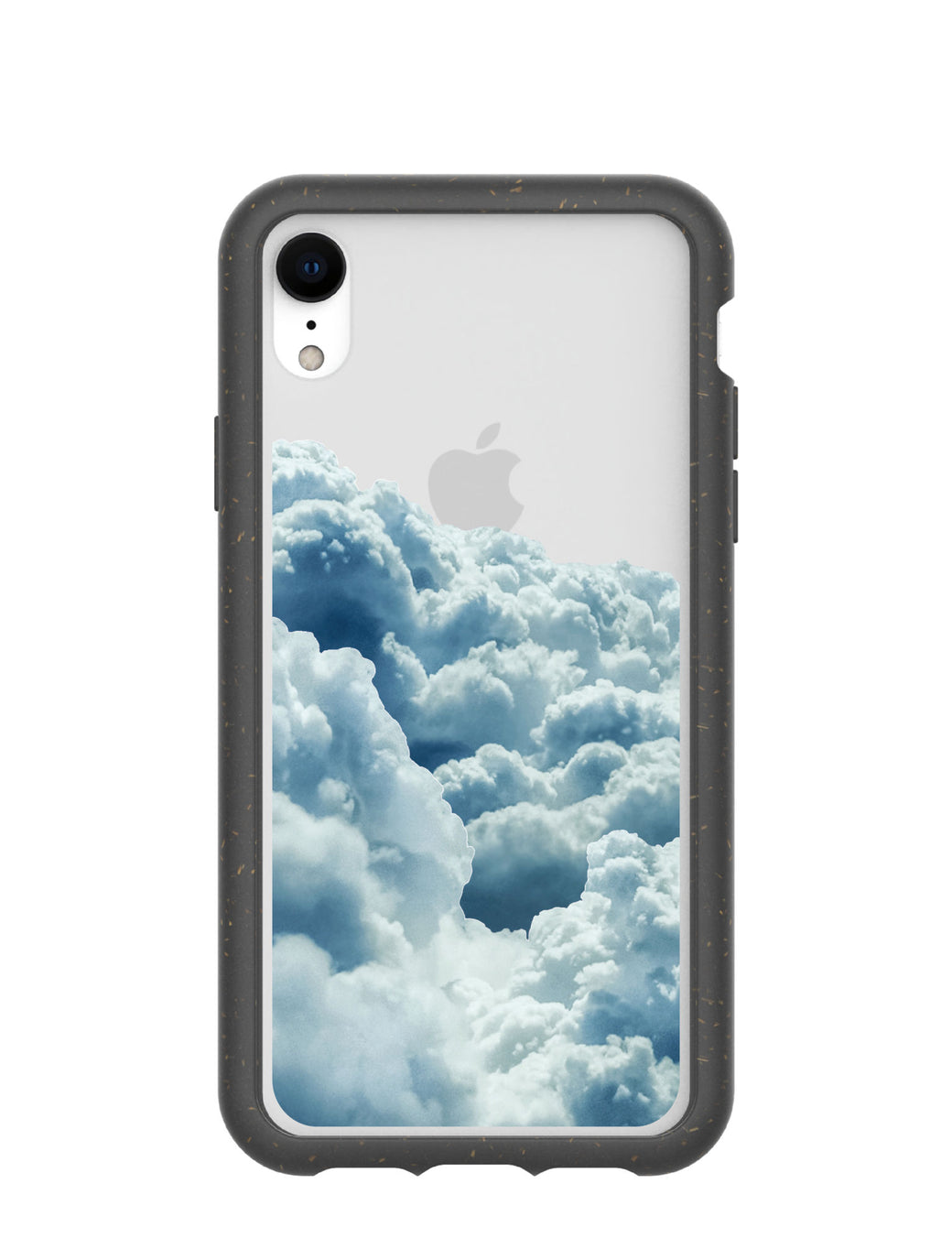 Clear Above the Clouds iPhone XR Case With Black Ridge
