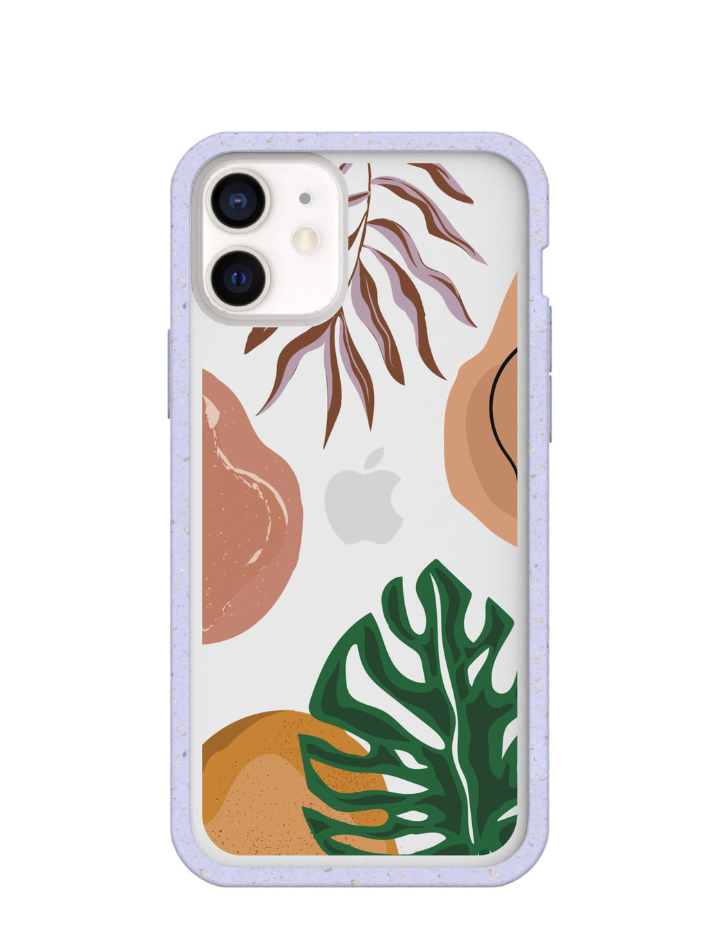 Clear Abstract Botanics iPhone 12 Mini Case With Lavender Ridge