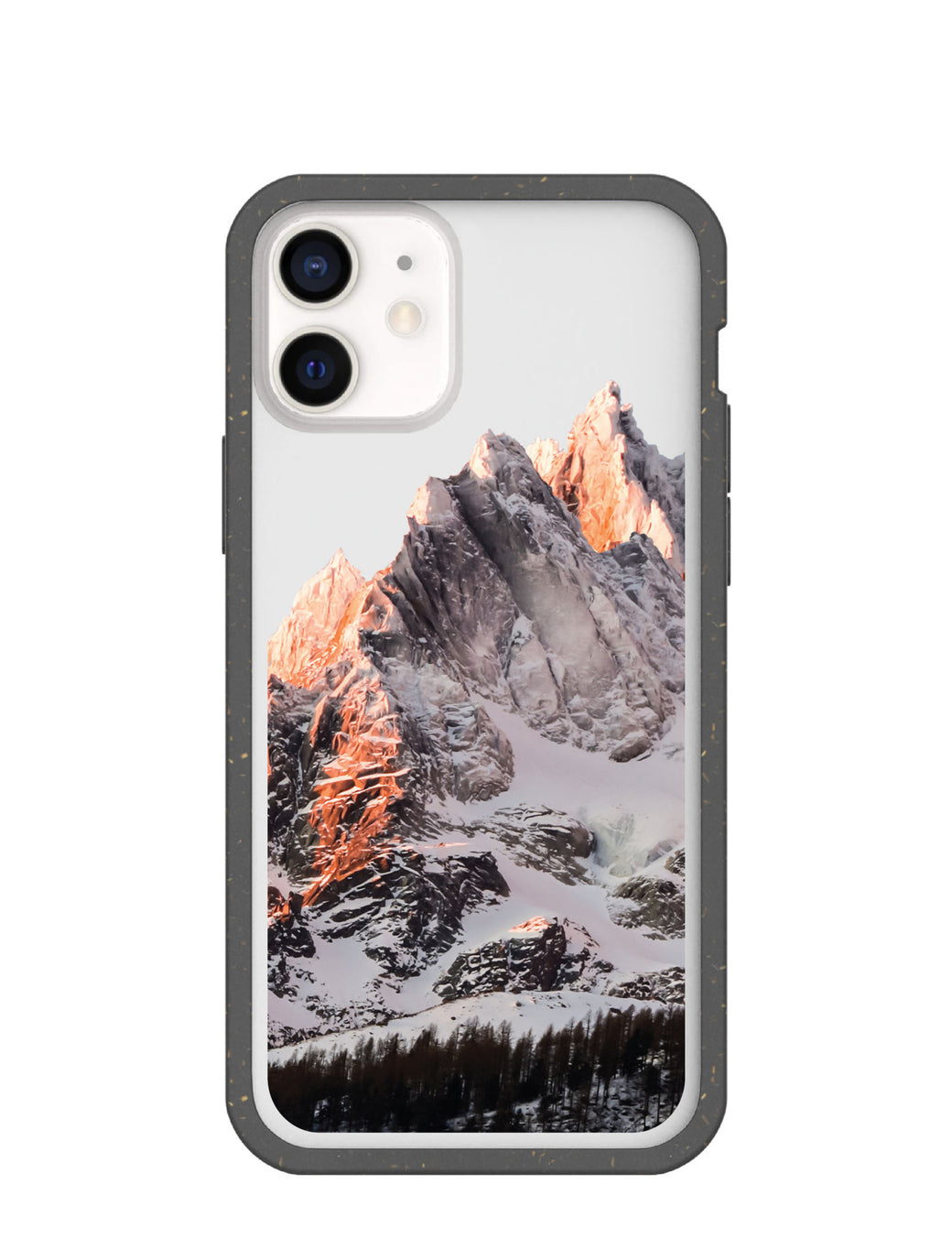 Clear Alps iPhone 12 Mini Case With Black Ridge