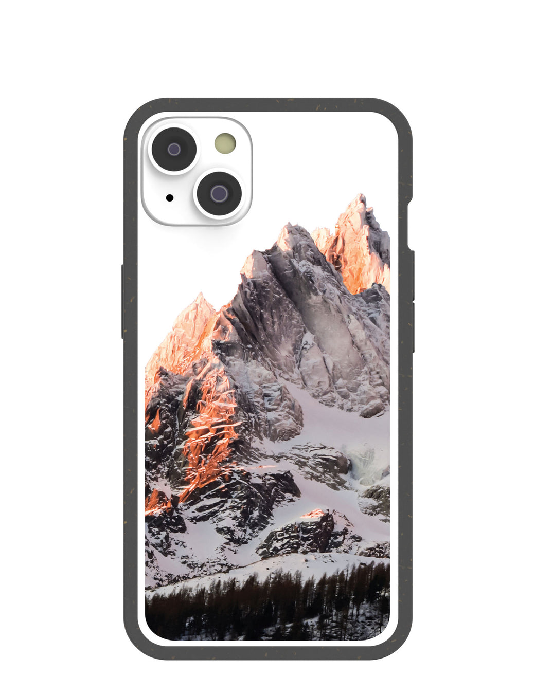 Clear Alps iPhone 14 Case With Black Ridge