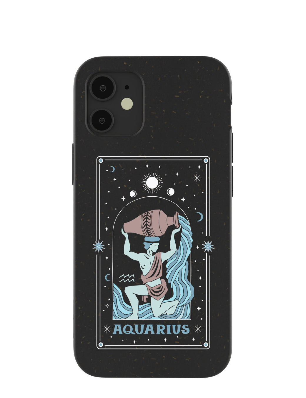 Black Aquarius iPhone 12 Mini Case