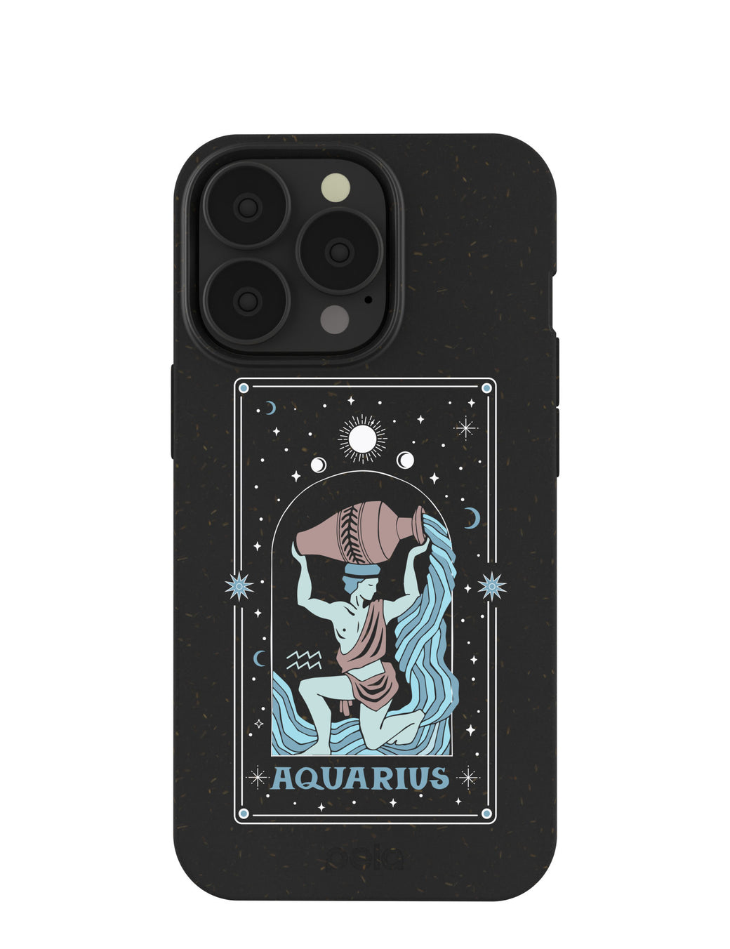 Black Aquarius iPhone 13 Pro Case