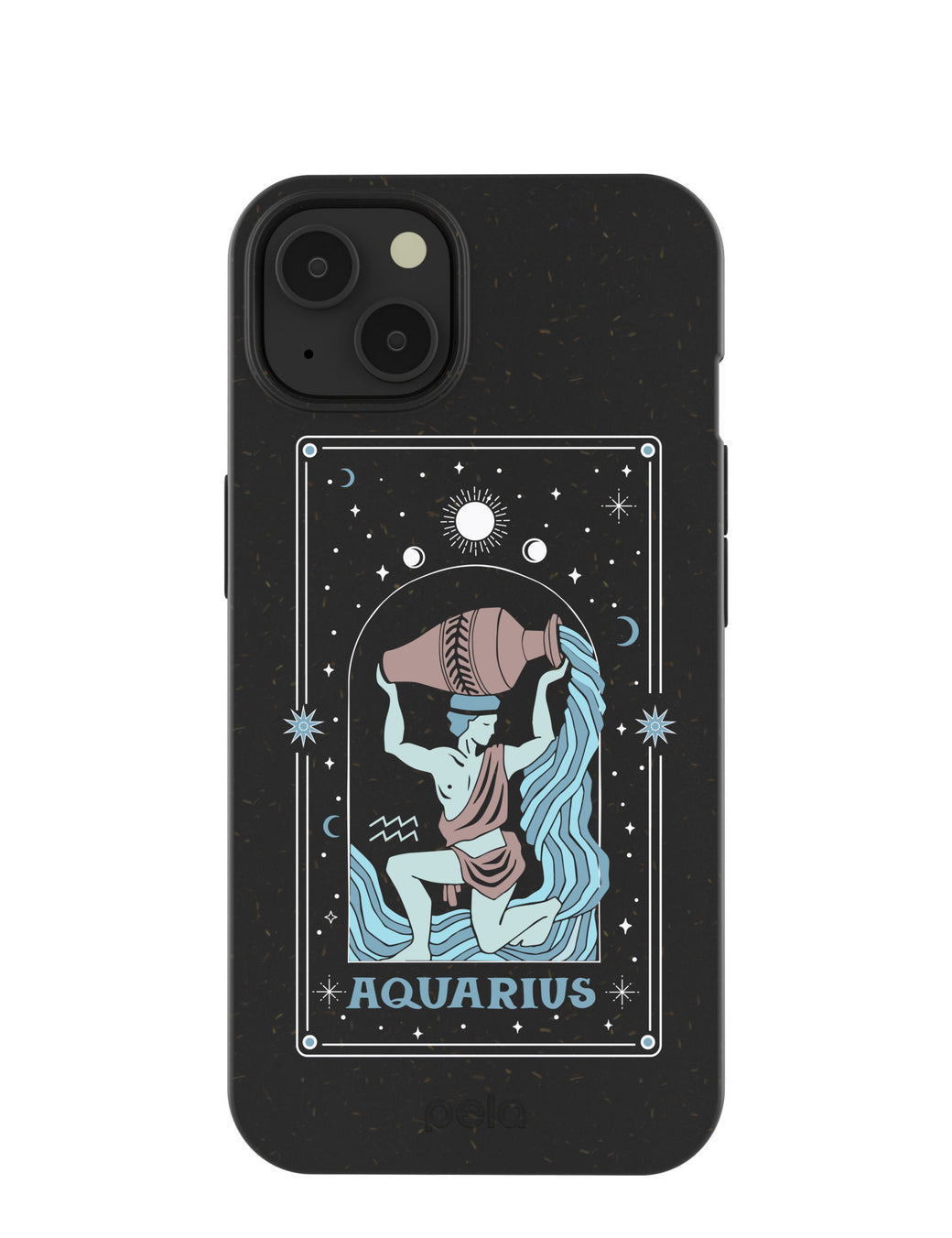 Black Aquarius iPhone 13 Case