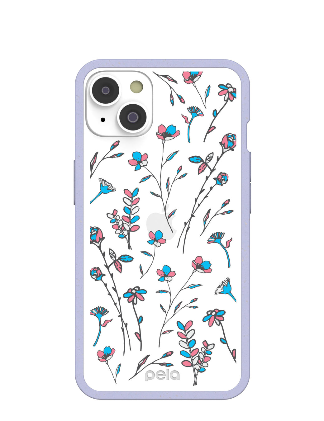 Clear Bloom iPhone 14 Case With Lavender Ridge