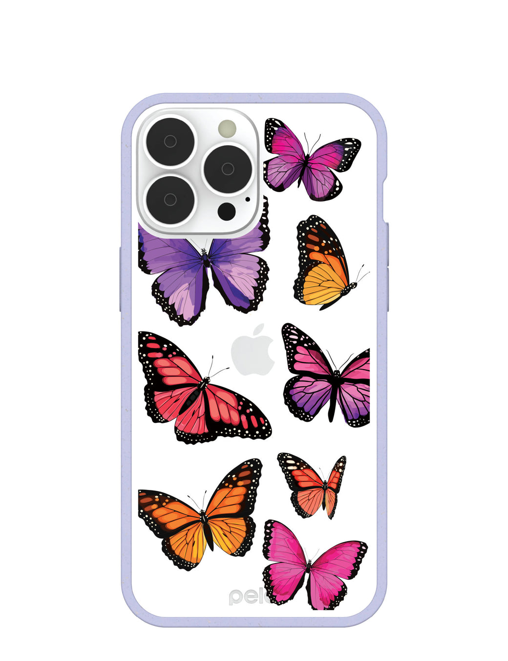 Clear Butterfly Sky iPhone 13 Pro Max Case With Lavender Ridge