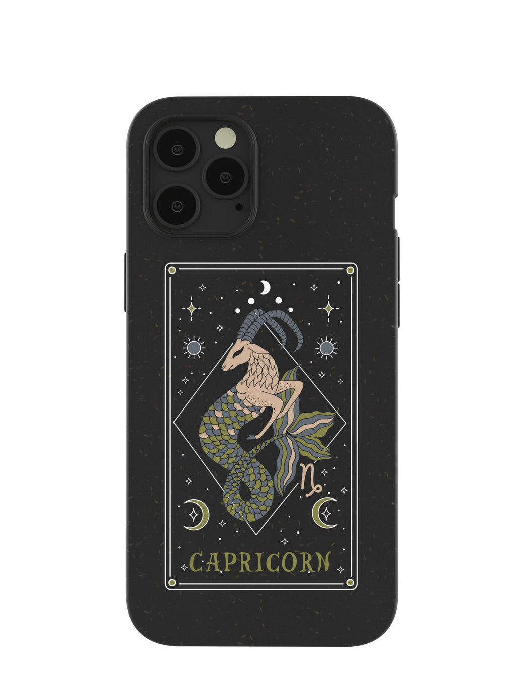 Black Capricorn iPhone 12 Pro Max Case