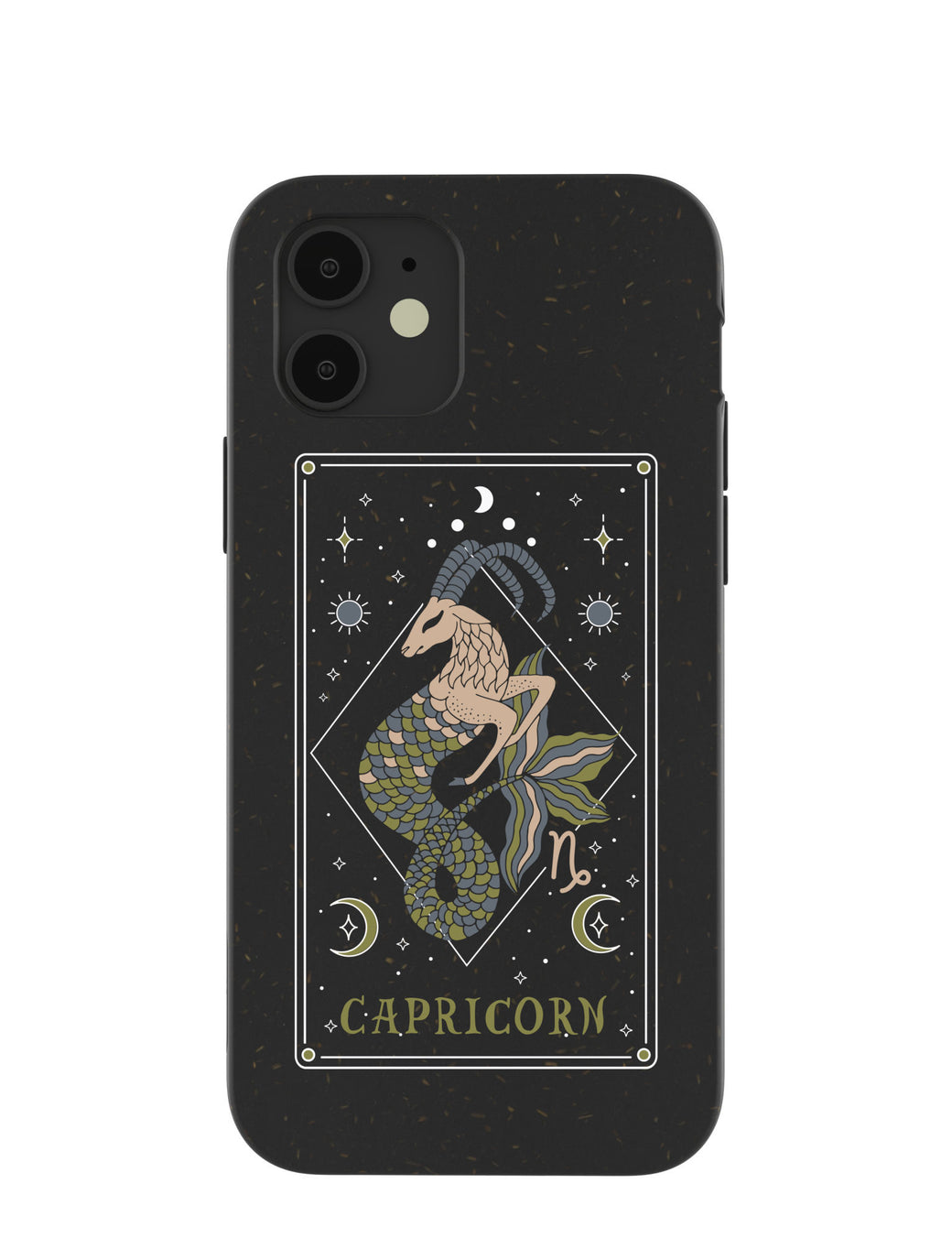 Black Capricorn iPhone 12/ iPhone 12 Pro Case