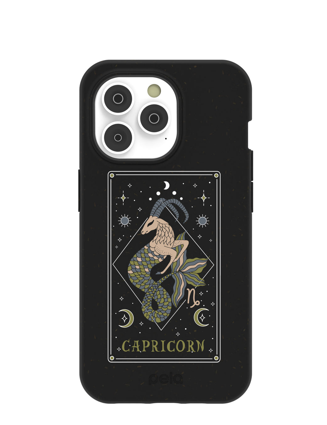 Black Capricorn iPhone 14 Pro Case with MagSafe Module