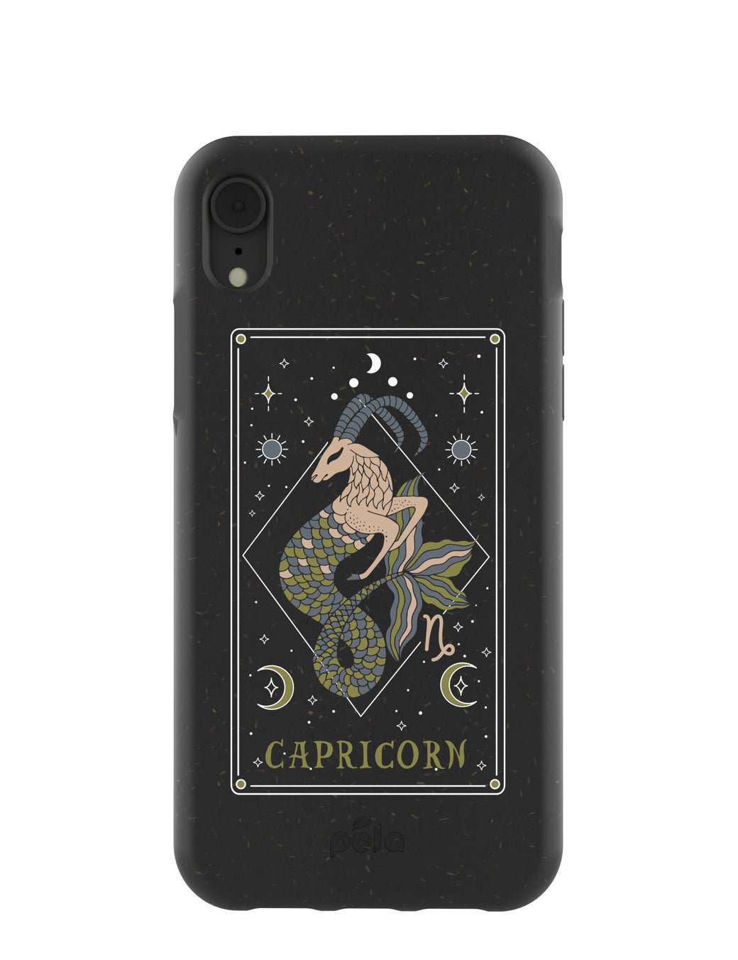 Black Capricorn iPhone XR Case