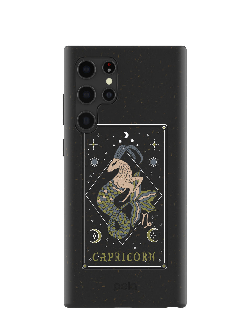 Black Capricorn Samsung Galaxy S22 Ultra Case