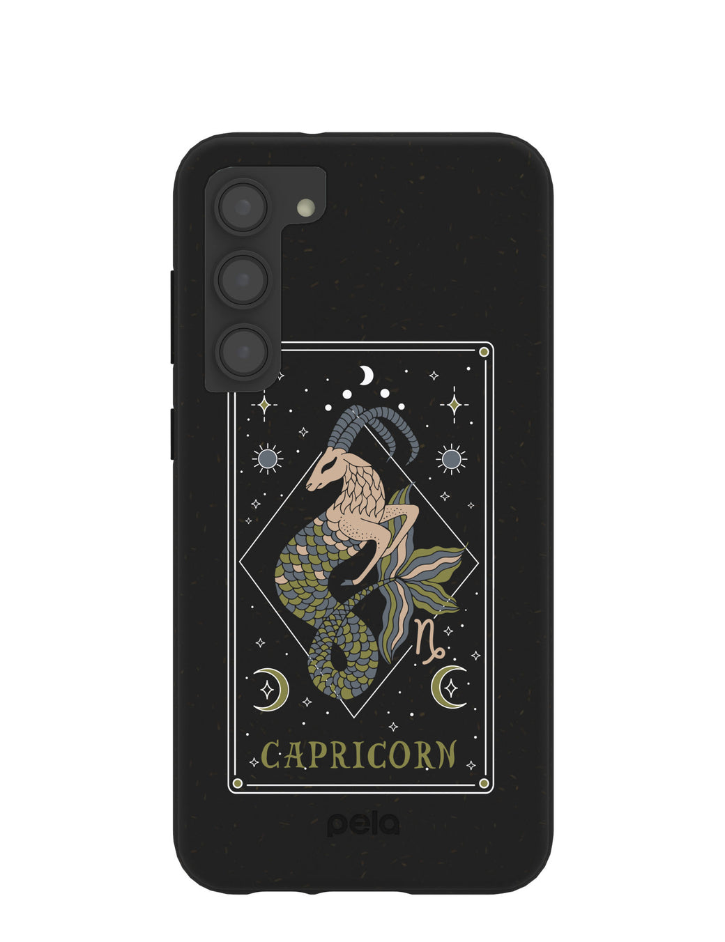 Black Capricorn Samsung Galaxy S23+(Plus) Case