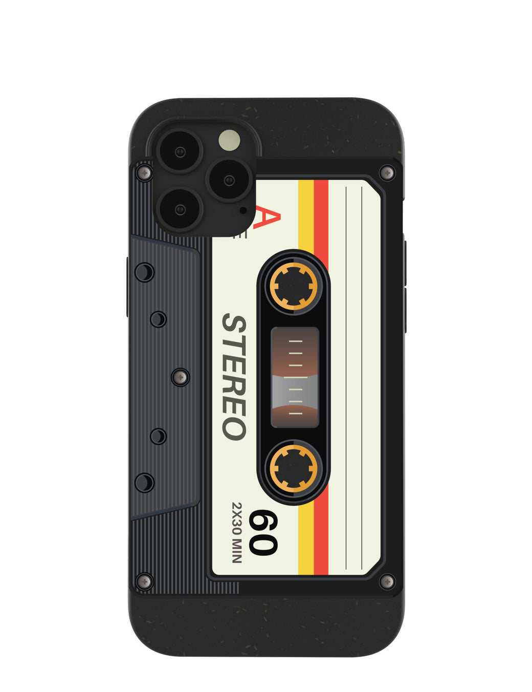 Black Cassette iPhone 12 Pro Max Case