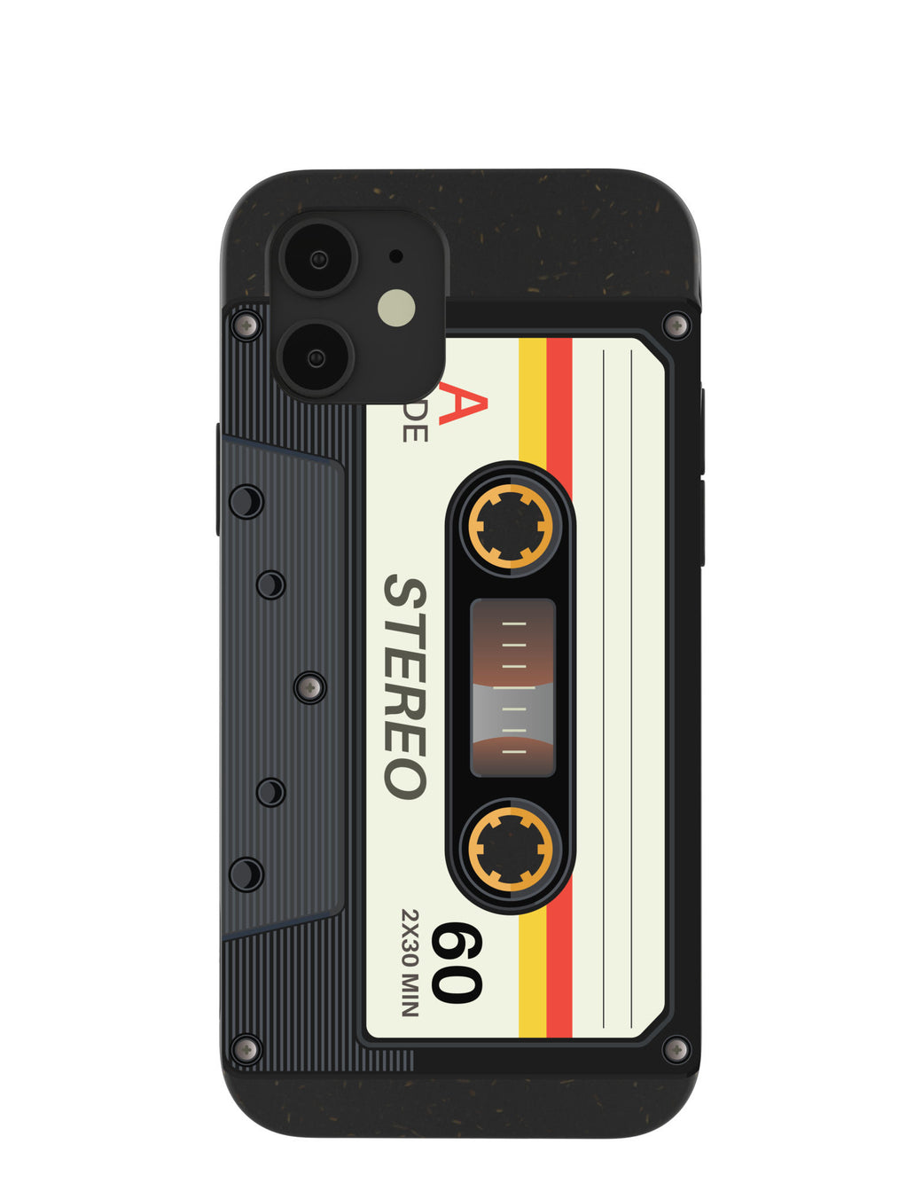 Black Cassette iPhone 12/ iPhone 12 Pro Case