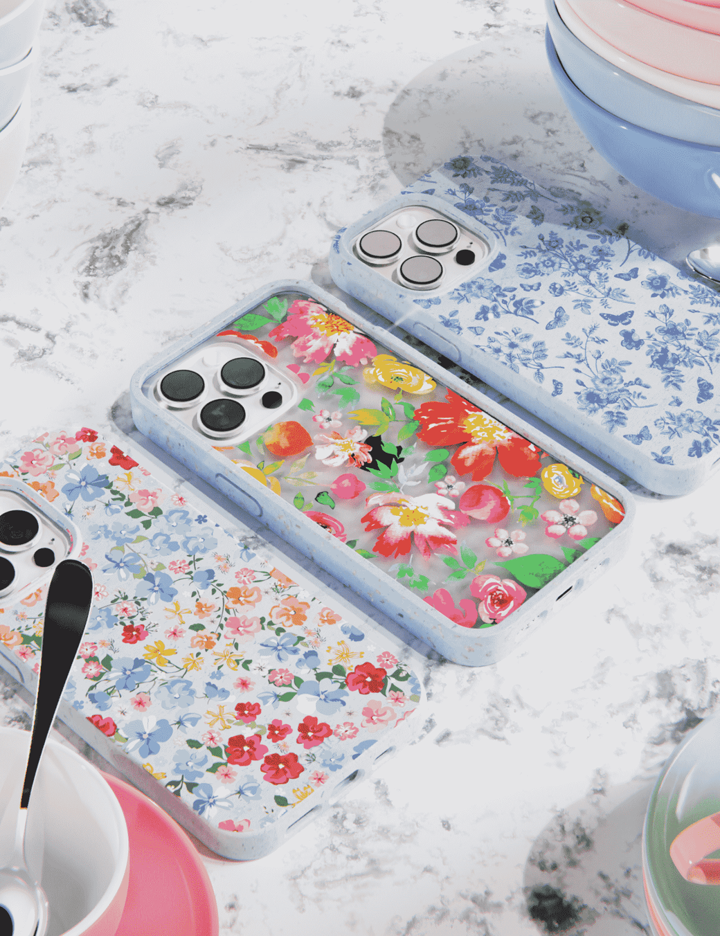 Powder Blue Porcelain Google Pixel 6 Case