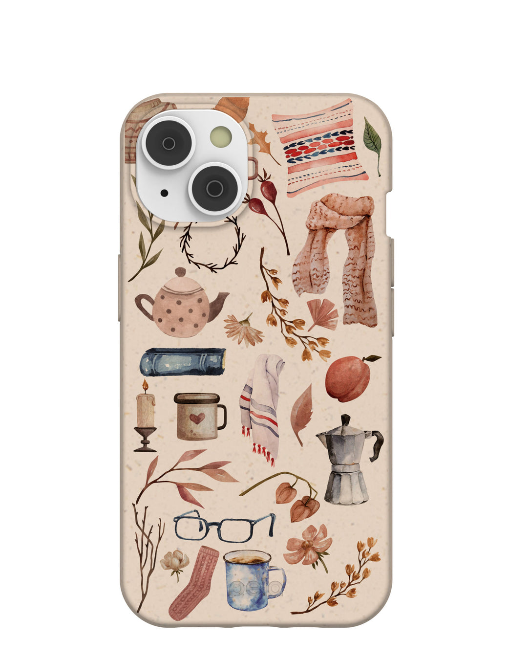 Seashell Creature Comforts iPhone 14 Case with MagSafe Module