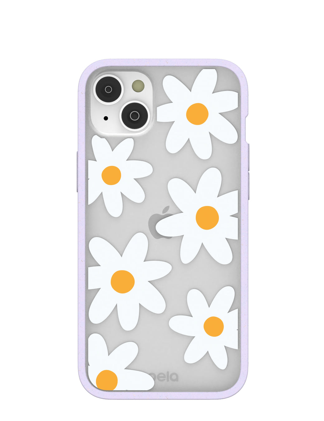 Clear Daisy iPhone 14 Plus Case With Lavender Ridge