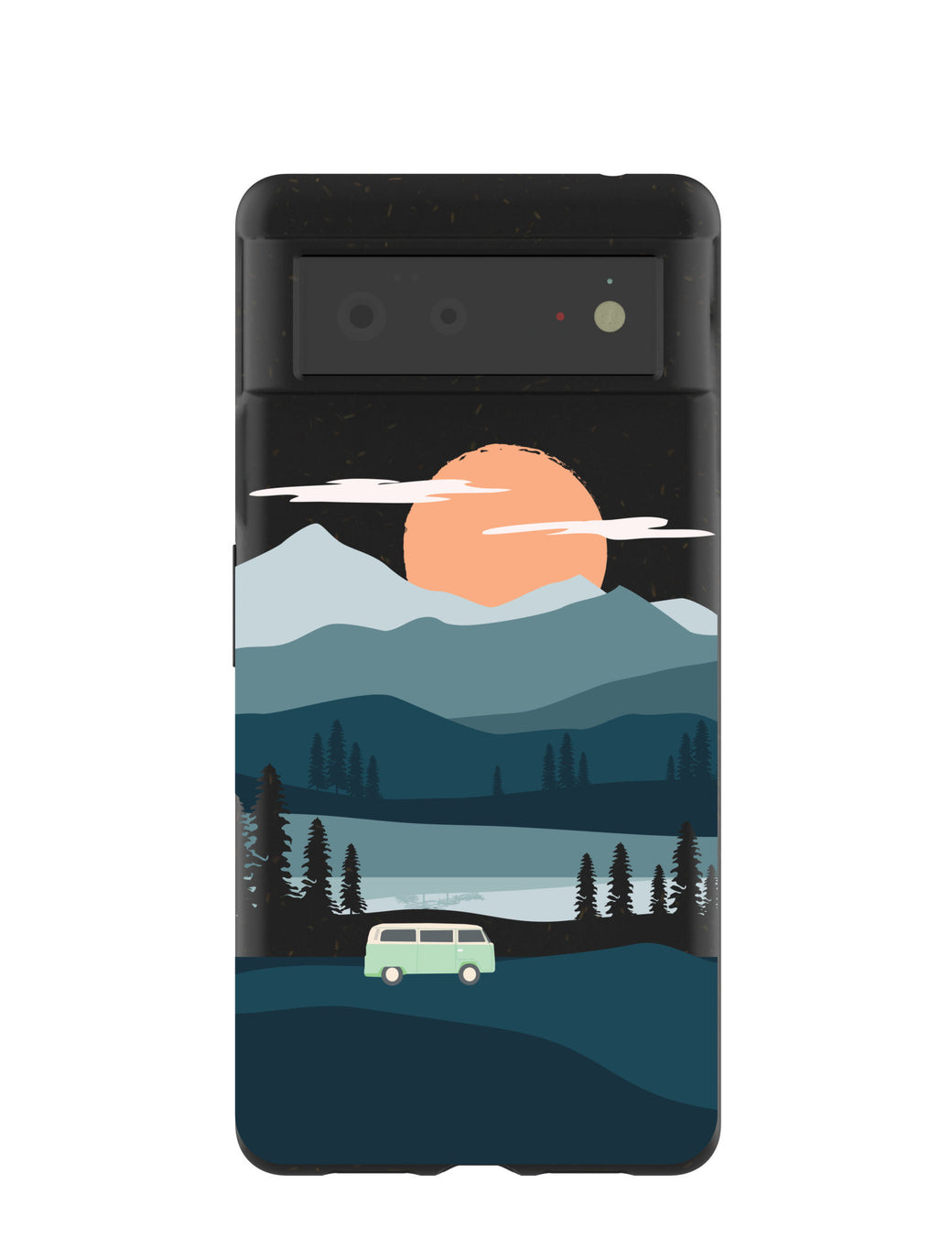 Black Digital Nomad Google Pixel 6 Case