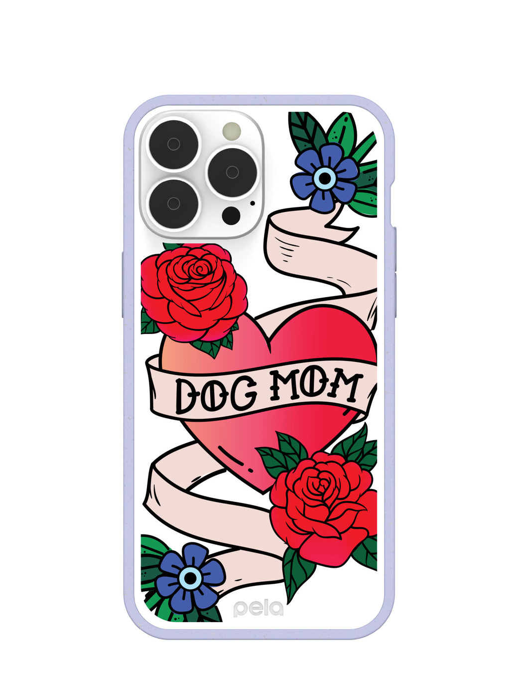 Clear Dog Mom iPhone 13 Pro Max Case With Lavender Ridge