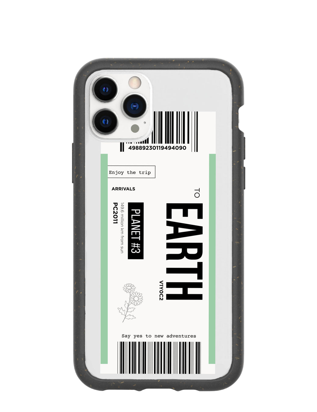 Clear Earthbound iPhone 11 Pro Case With Black Ridge