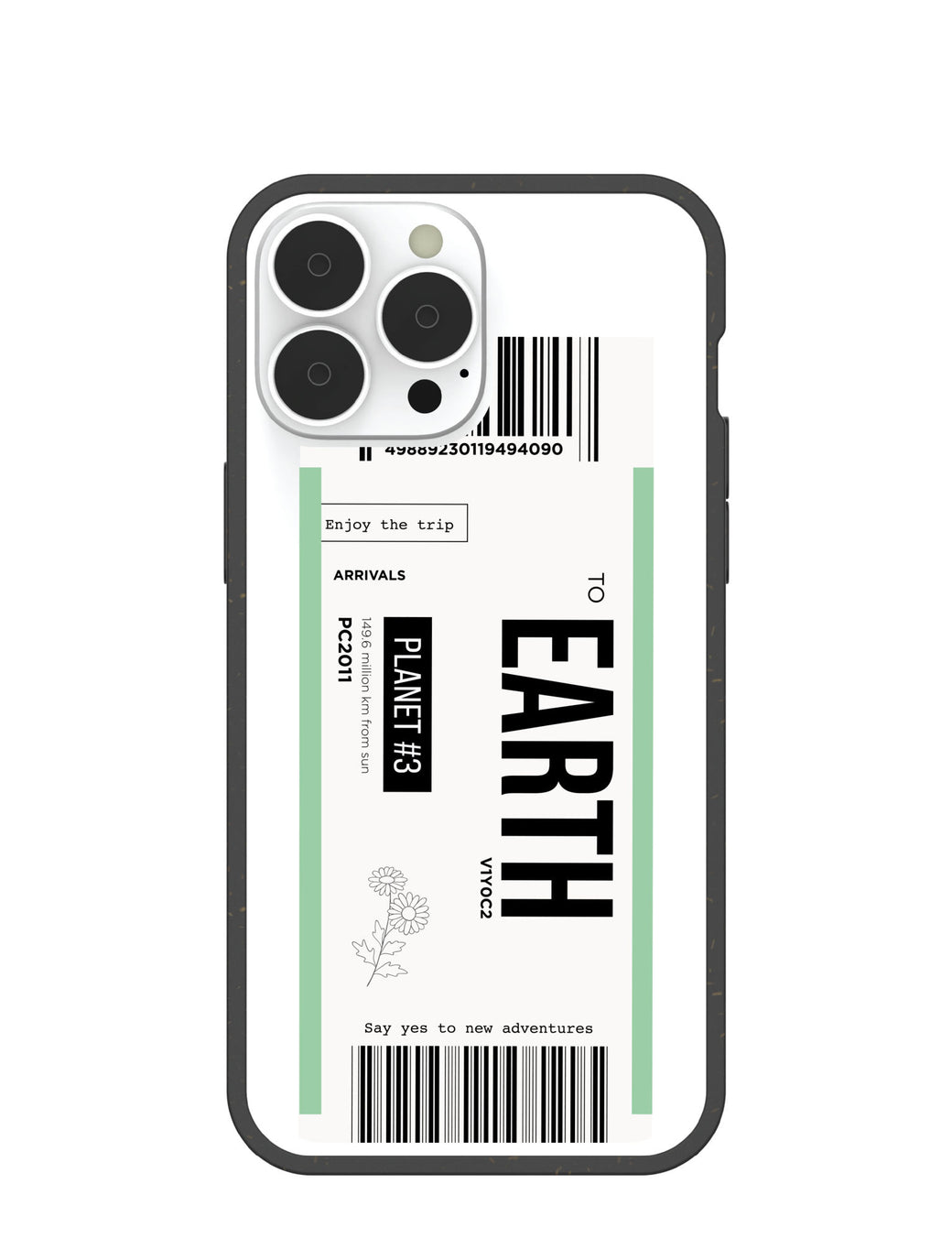 Clear Earthbound iPhone 13 Pro Max Case With Black Ridge