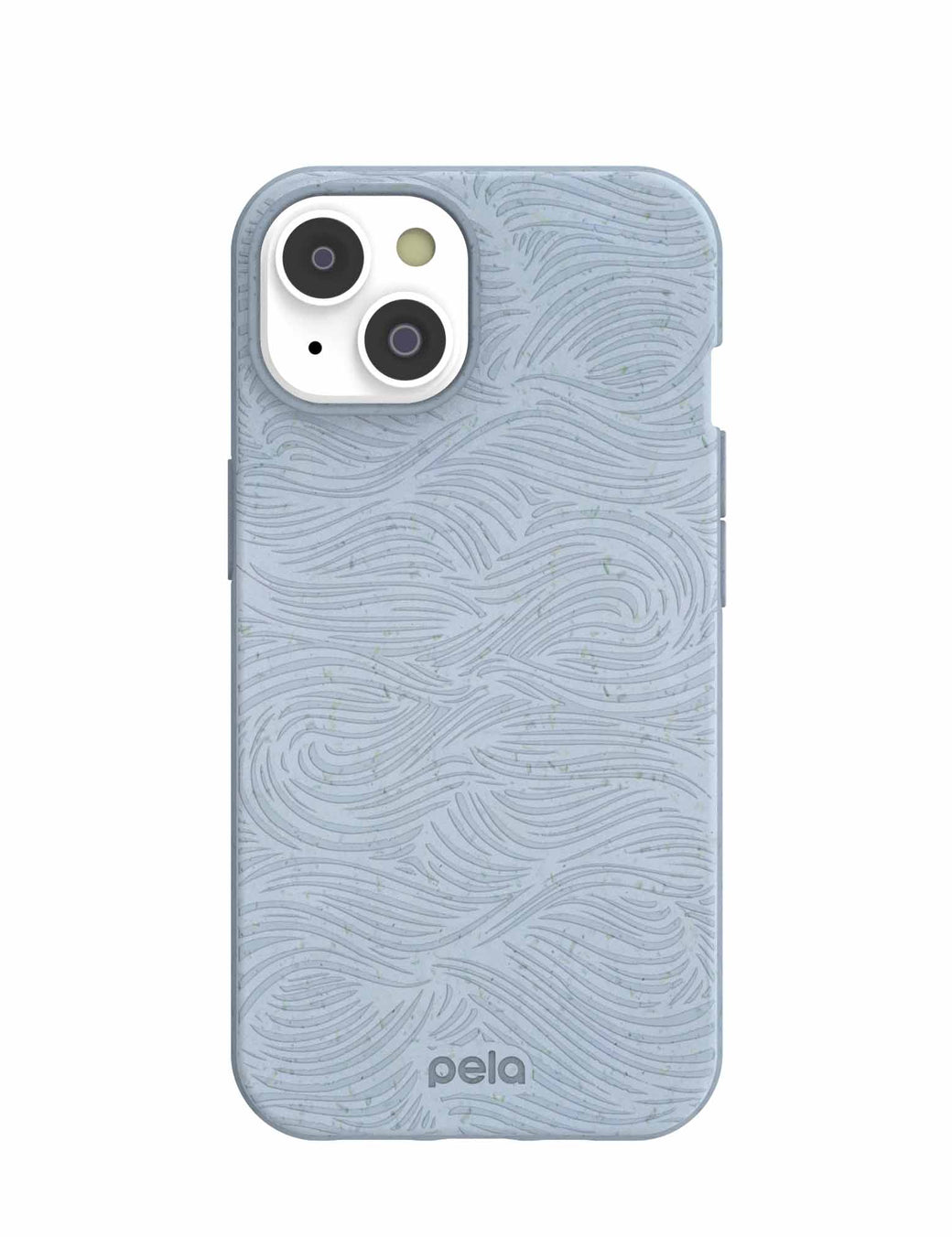 Powder Blue Ebb and Flow iPhone 14 Case with MagSafe Module
