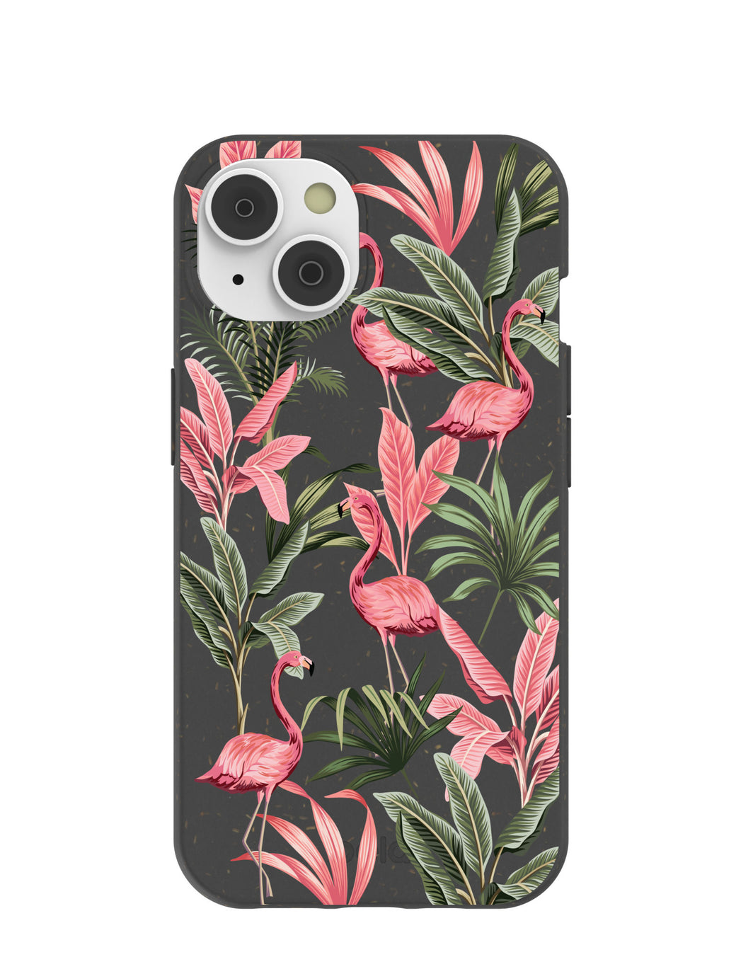Black Flamingo Party iPhone 14 Case with MagSafe Module