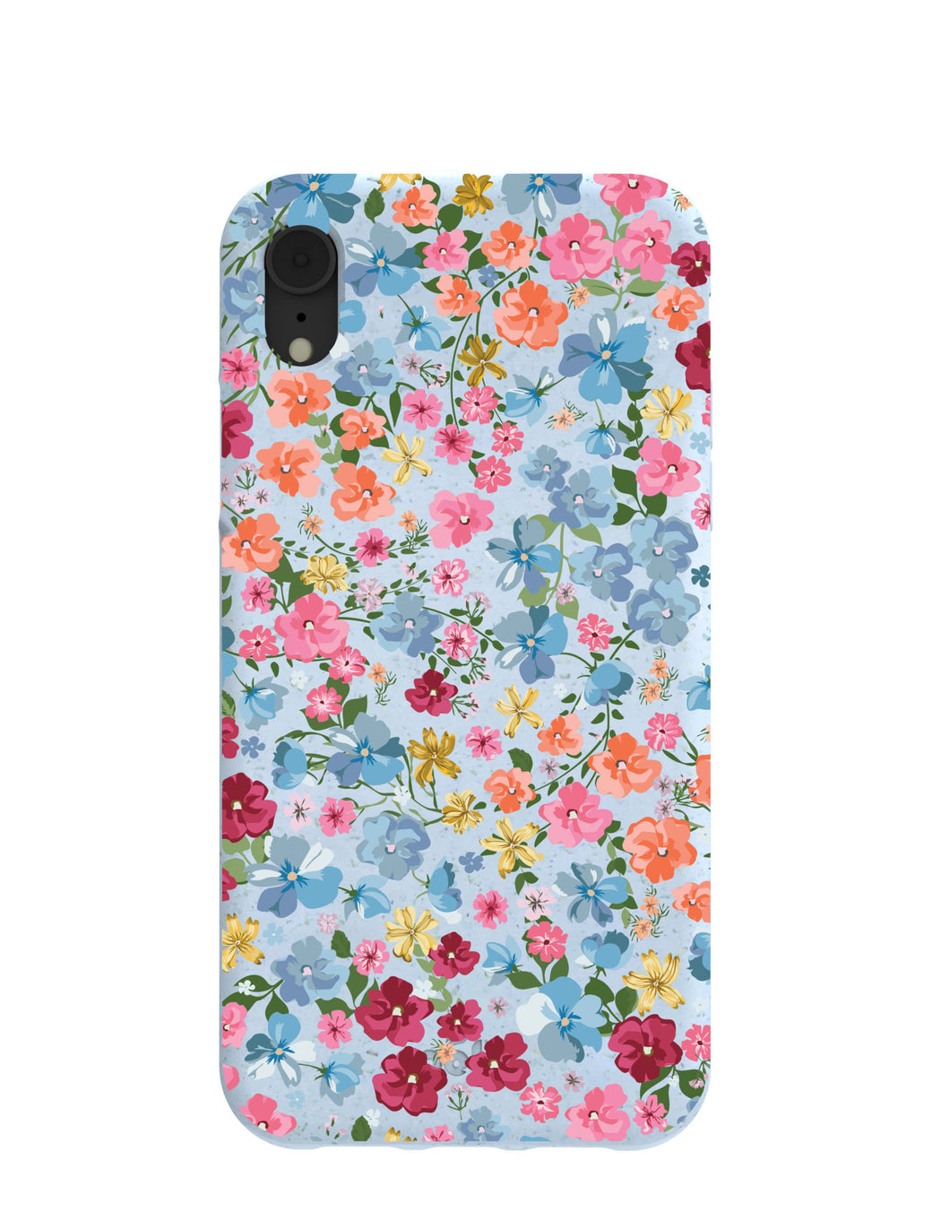 Powder Blue Fleurs iPhone XR Case