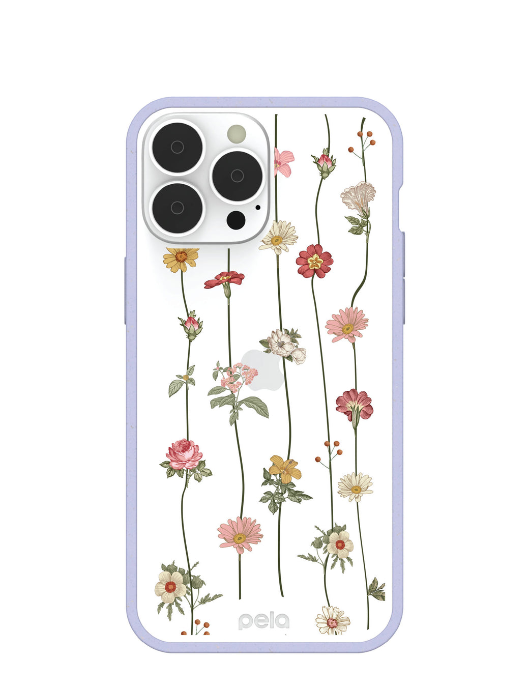 Clear Floral Vines iPhone 13 Pro Max Case With Lavender Ridge