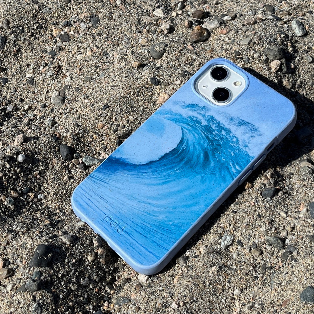 Powder Blue Big Wave iPhone 12/ iPhone 12 Pro Case