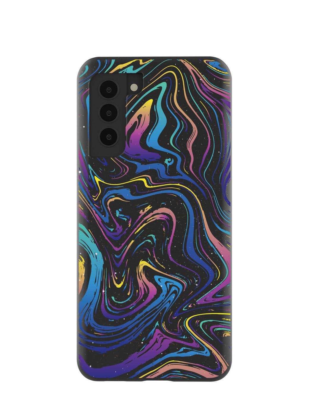 Black Galaxy Swirls Samsung Galaxy S21 Case