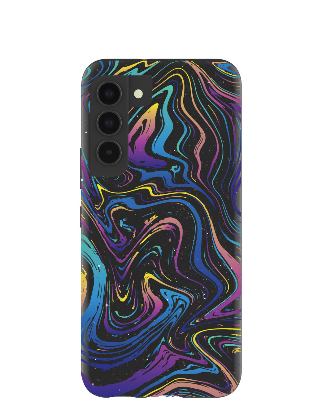 Black Galaxy Swirls Samsung Galaxy S22 Case