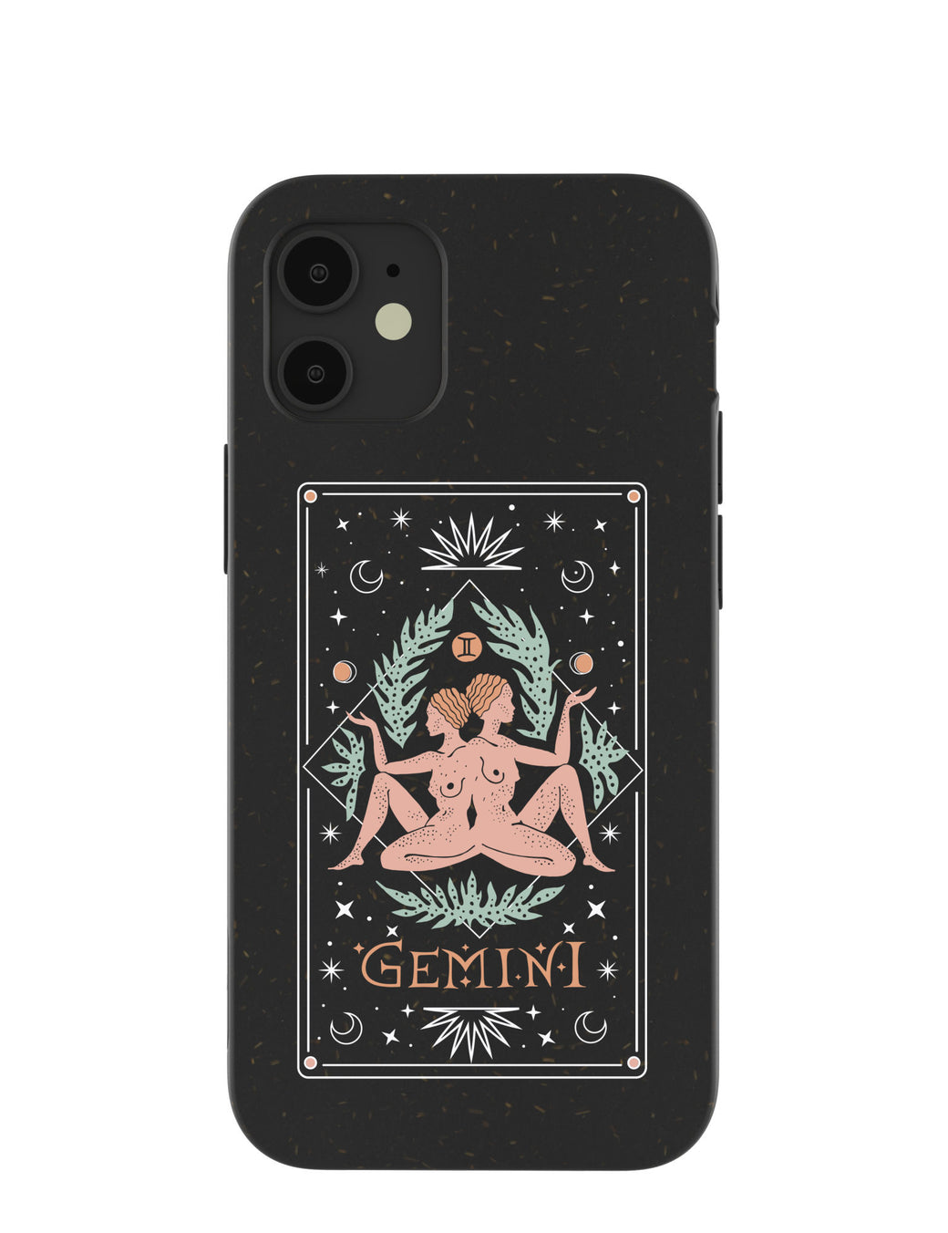 Black Gemini iPhone 12 Mini Case