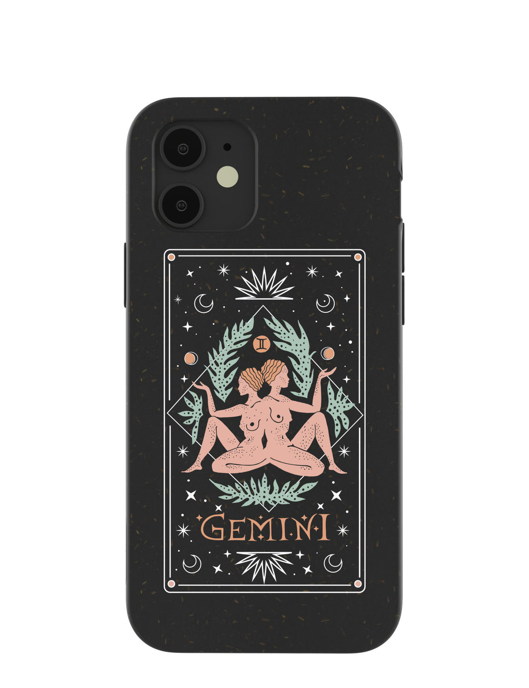 Black Gemini iPhone 12/ iPhone 12 Pro Case