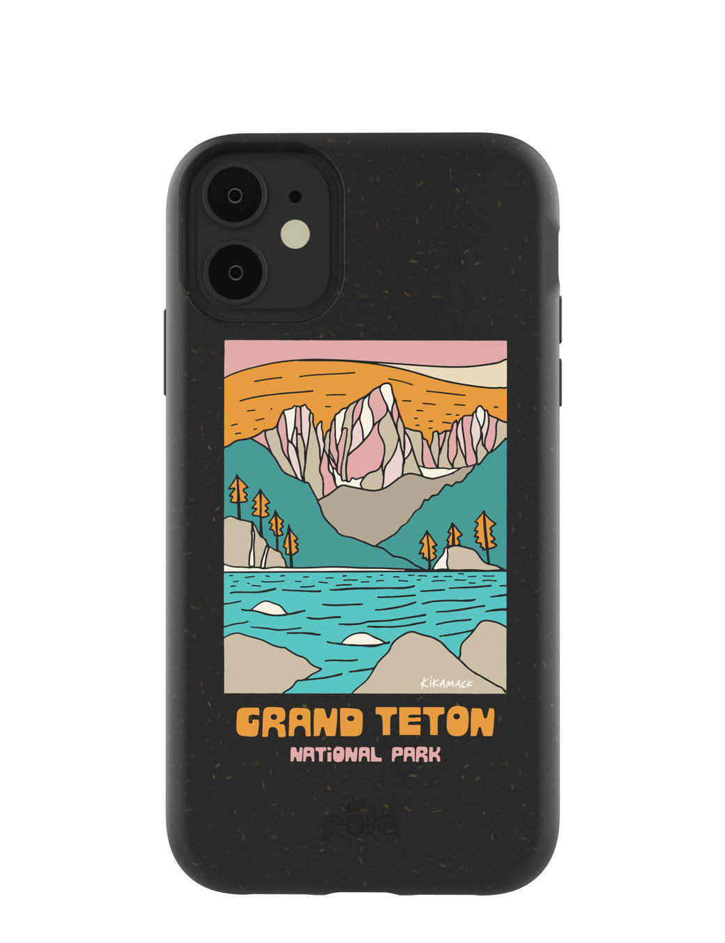 Black Grand Teton iPhone 11 Case