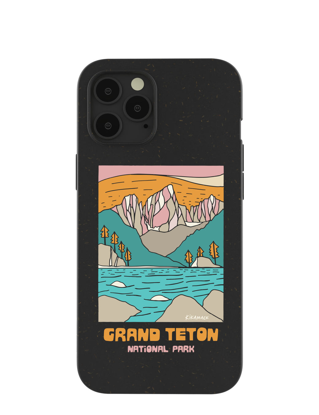 Black Grand Teton iPhone 12 Pro Max Case
