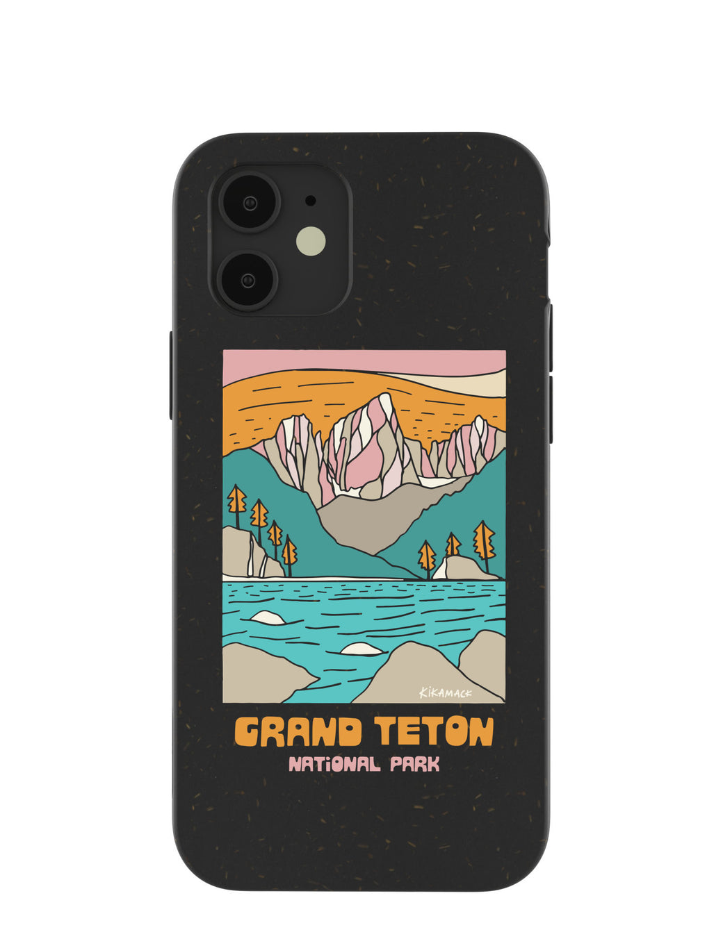 Black Grand Teton iPhone 12/ iPhone 12 Pro Case