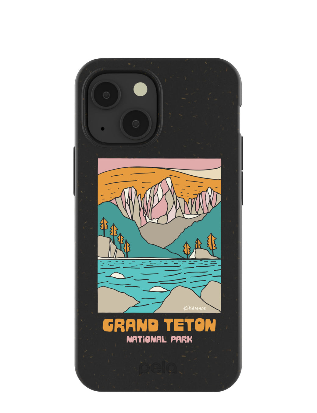 Black Grand Teton iPhone 13 Mini Case