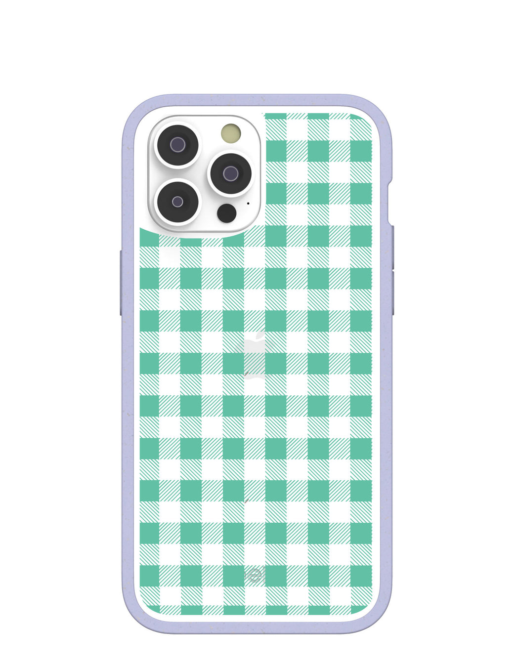 Clear Green Gingham iPhone 14 Pro Max Case With Lavender Ridge