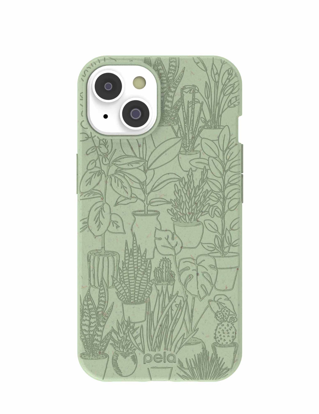 Sage Green Green Oasis iPhone 14 Case with MagSafe Module