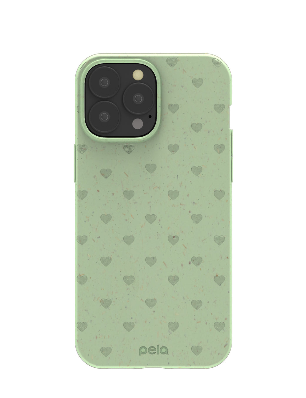 Sage Green Hearts iPhone 13 Pro Max Case