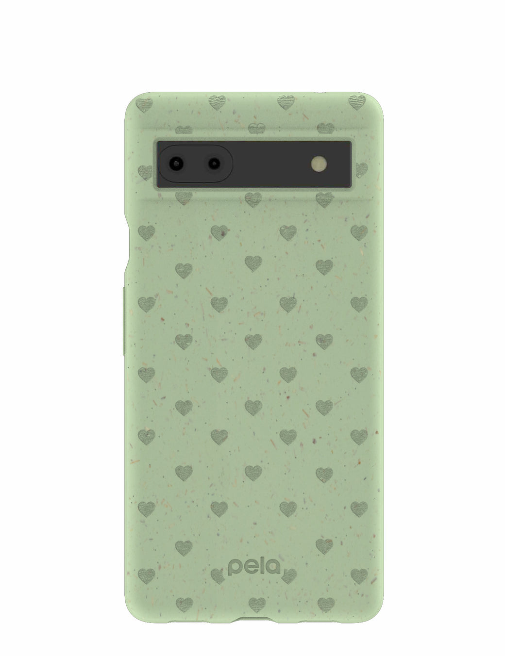 Sage Green Hearts Google Pixel 6a Case
